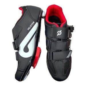 NWOT Peloton Black and Red Cycling Shoes Sz 47/ US 13